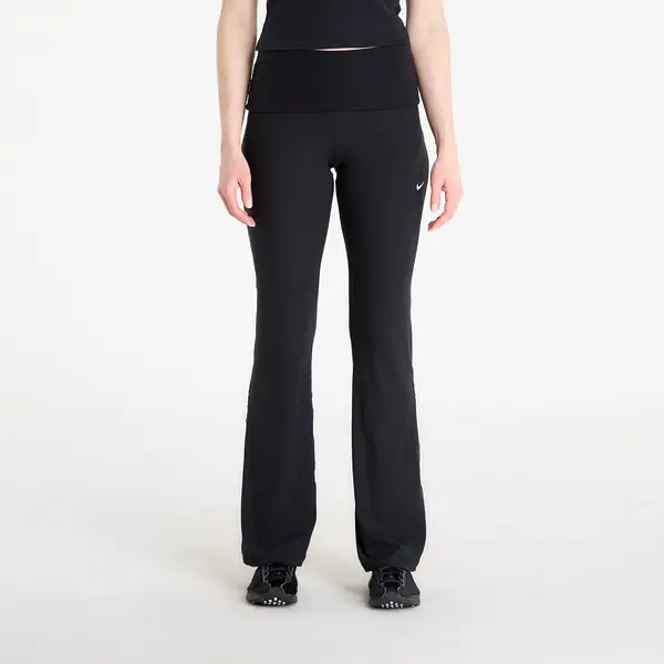 Nike Hlače Nike Sportswear Chill Knit Women's Mid-Rise Tight Ribbed Pants Black/ Sail S
