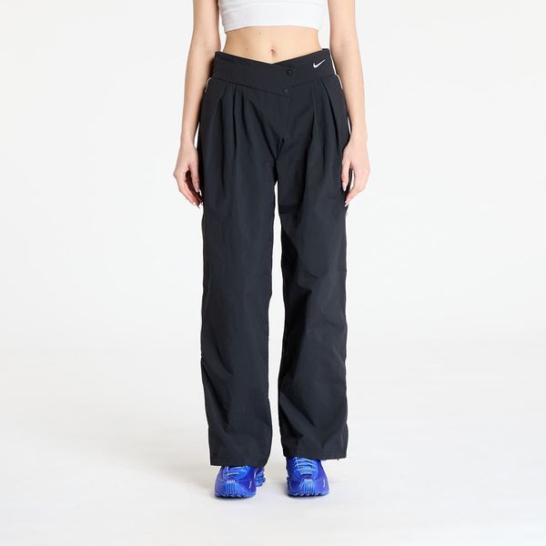 Nike Hlače Nike Sportswear Collection Women's Asymmetric Waist Trousers Black/ Lt Iron Ore/ White L