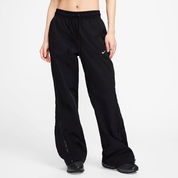 Nike Hlače Nike Sportswear Collection Women's Mid-Rise Repel Zip Pants Black/ White L