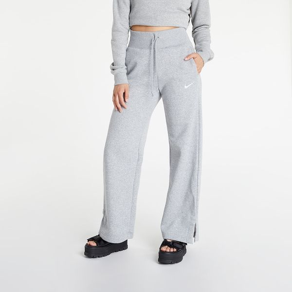 Nike Hlače Nike Sportswear Phoenix Fleece Women's High-Waisted Wide-Leg Sweatpants Dk Grey Heather/ Sail S