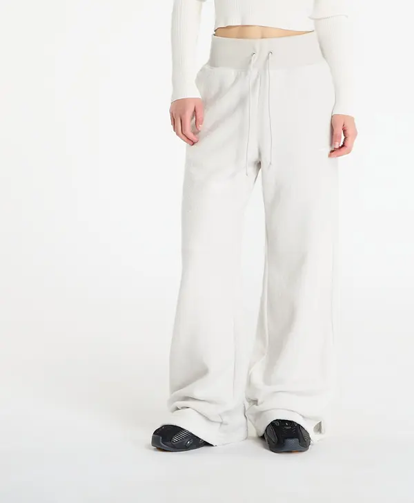 Nike Hlače Nike Sportswear Phoenix Plush Women's High-Waisted Wide-Leg Cozy Fleece Pants Light Bone/ Sail XL