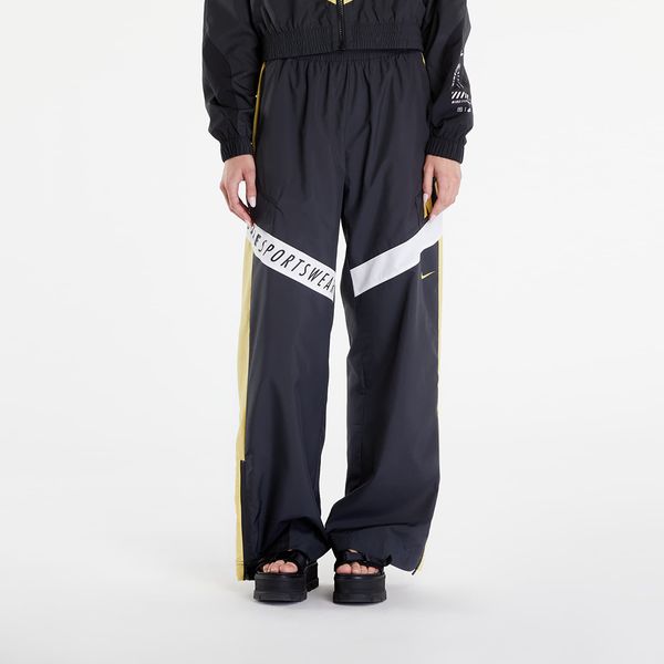 Nike Hlače Nike Sportswear Women's High-Waisted Pants Dk Smoke Grey/ Saturn Gold/ White L