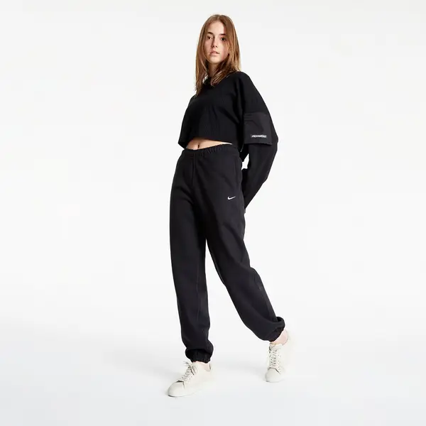 Nike Hlače NikeLab Women's Fleece Pants Black/ White XXL