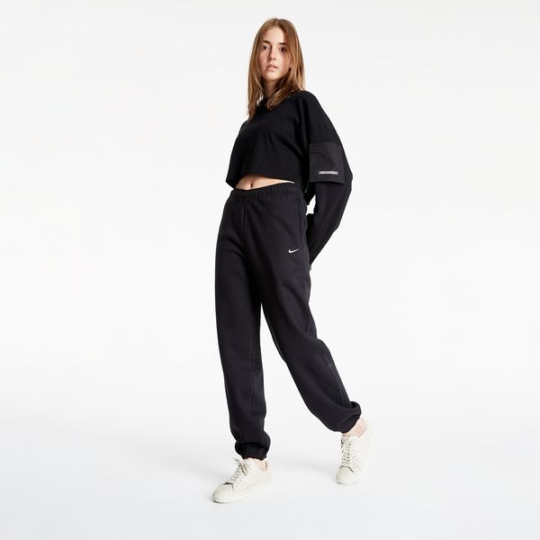 Nike Hlače NikeLab Women's Fleece Pants Black/ White XXS