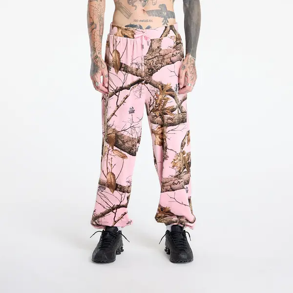 PLEASURES Hlače PLEASURES Realtree Velour Track Pants Pink Edge L