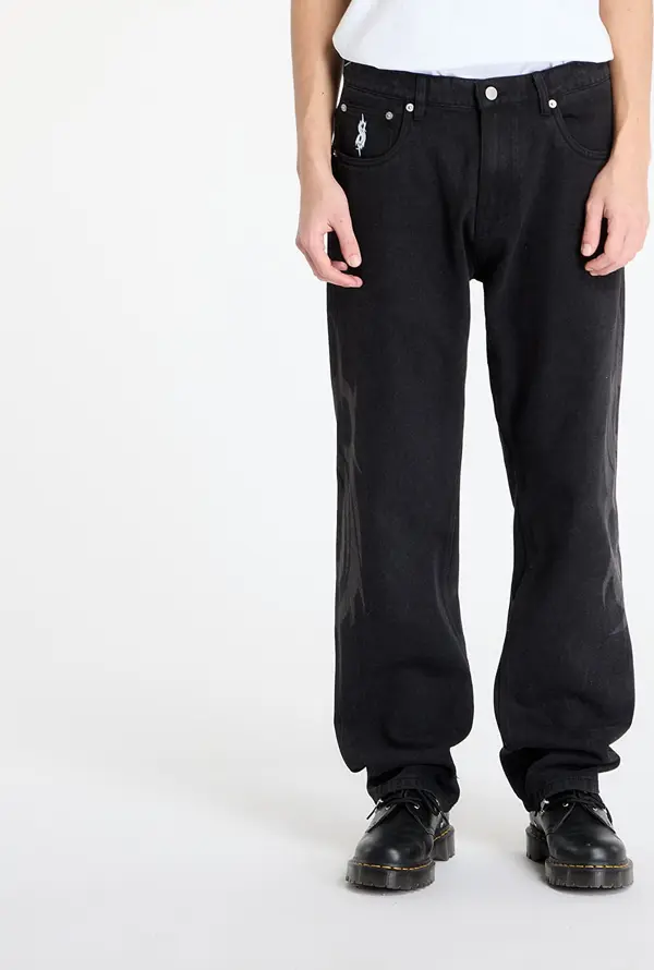 PLEASURES Hlače PLEASURES x Slipknot 5 Pocket Pant Black 28