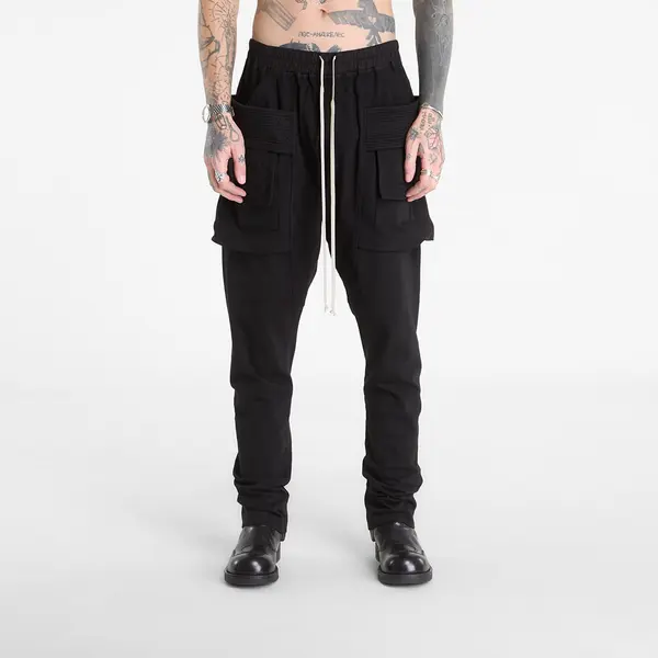 Rick Owens DRKSHDW Hlače Rick Owens DRKSHDW Creatch Cargo Drawstring Pants Black XL