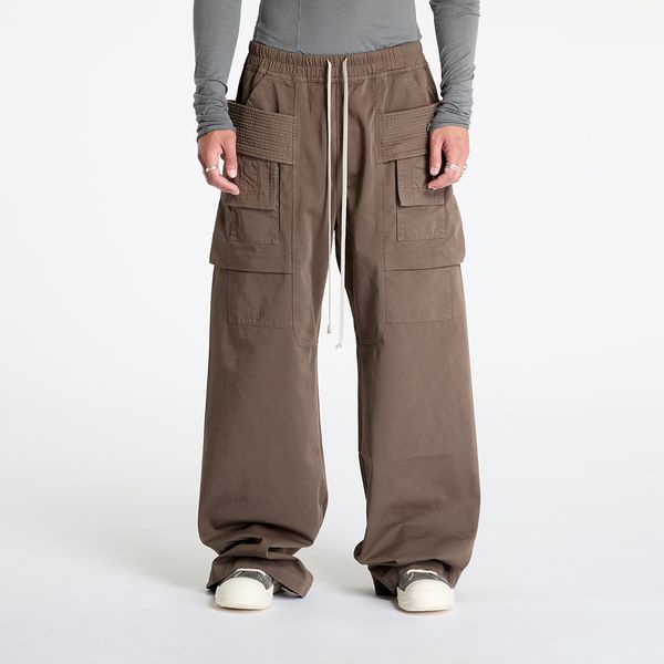 Rick Owens DRKSHDW Hlače Rick Owens DRKSHDW Woven Pants Creatch Cargo Wide Drawstring Pants Dust XL