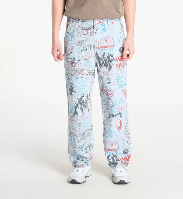 RIPNDIP Hlače RIPNDIP Marker Wide Fit Pants Light Wash Denim XS