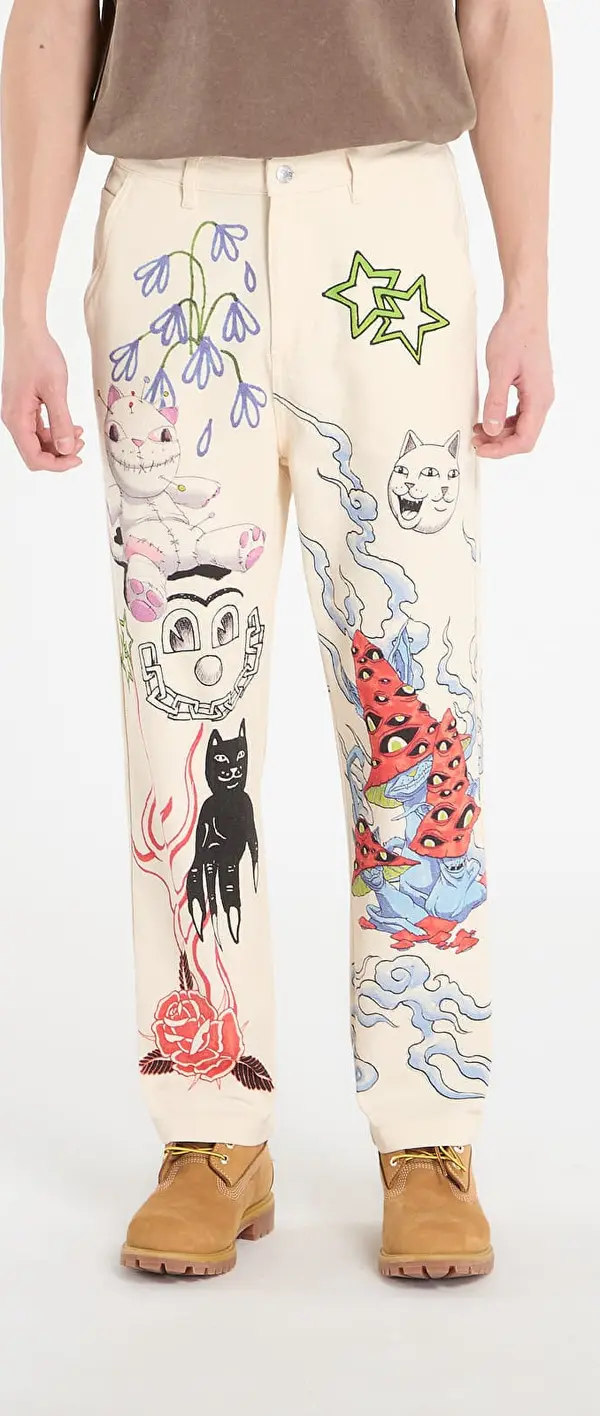 RIPNDIP Hlače RIPNDIP Travis Pants Off White L