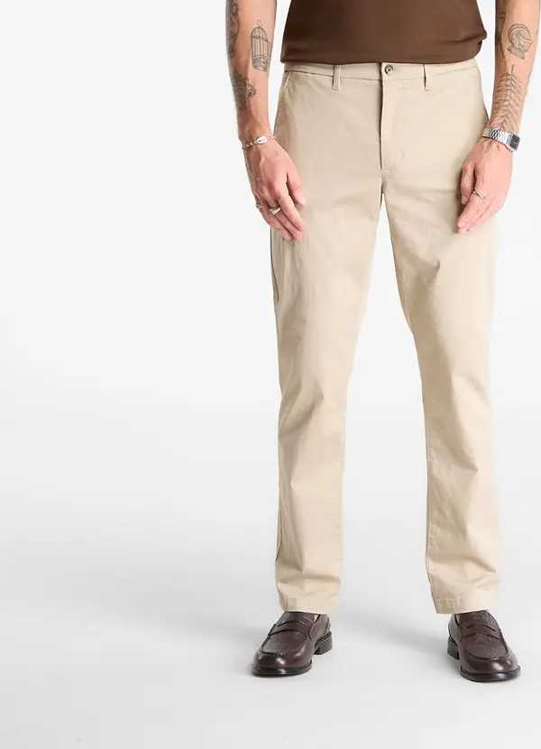 Tommy Hilfiger Hlače Tommy Hilfiger Denton Printed Structure Sandalwood W34/L33