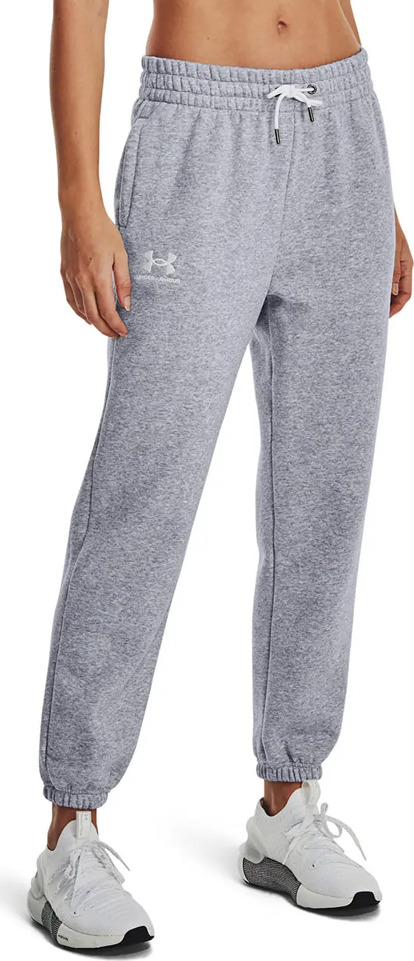 Under Armour Hlače Under Armour Icon Fleece Jogger Mod Gray Light Heather/ White XL