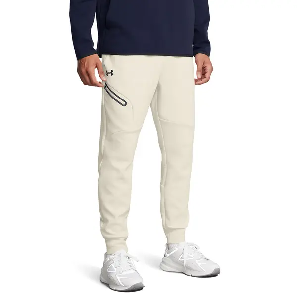 Under Armour Hlače Under Armour Unstoppable Fleece Jogger EU Summit White/ Black XXL