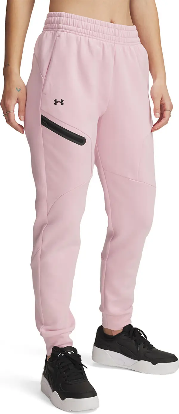 Under Armour Hlače Under Armour Unstoppable Fleece Jogger Prime Pink/ Black M