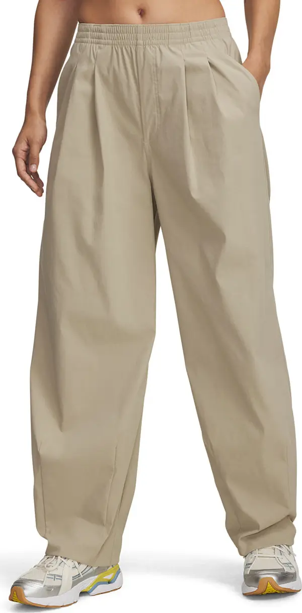 Under Armour Hlače Under Armour Unstoppable Wvn Pleat Pt Brown XS