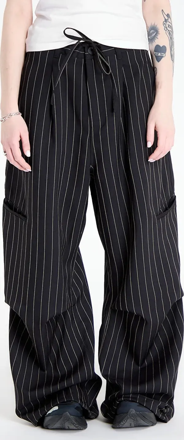 Y-3 Hlače Y-3 Pinstripe Ut Straight Leg Trousers Black S