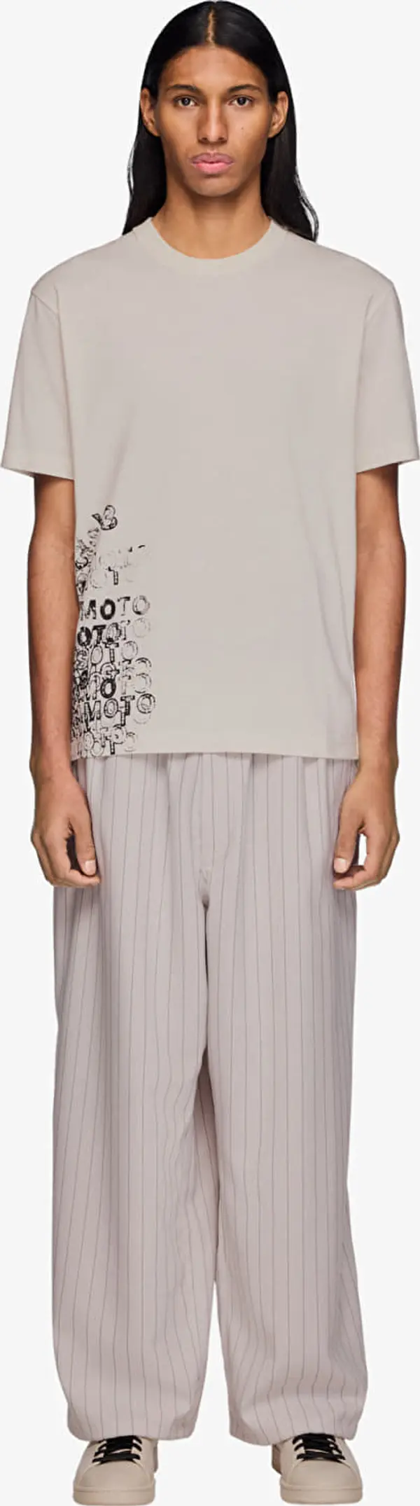 Y-3 Hlače Y-3 Sport Uniform Pinstripe Track Trousers Chalk Pearl XL