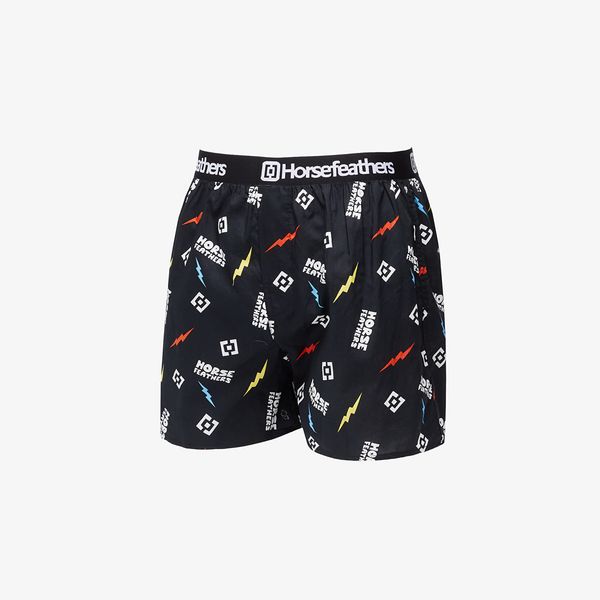 Horsefeathers Horsefeathers Frazier Boxer Shorts Black/ Ignite Print XXL