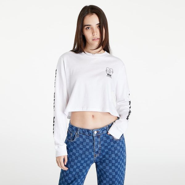 HUF HUF Wheelie L/S Crop Tee White