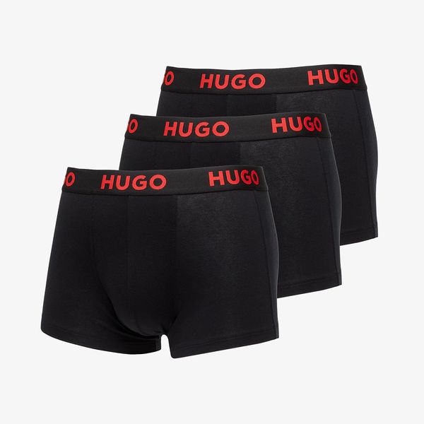 Hugo Boss Hugo Boss Logo-Waistband Stretch Trunks 3-Pack Black L