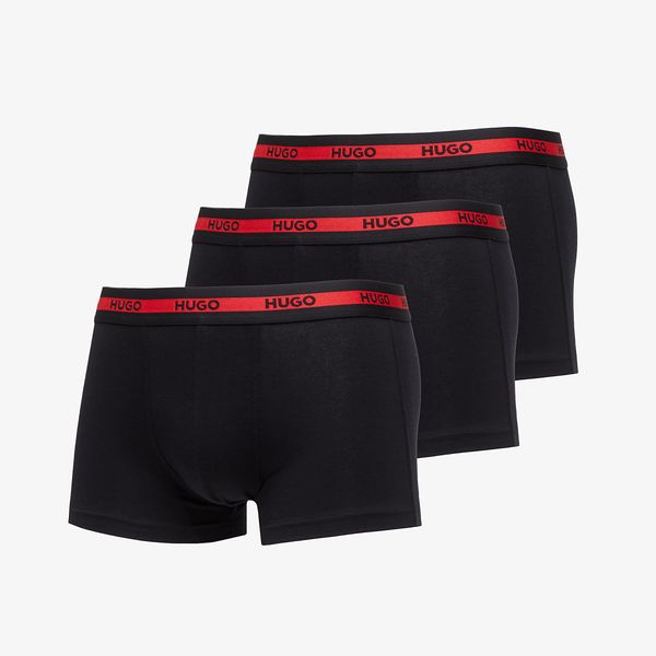 Hugo Boss Hugo Boss Logo-Waistband Stretch Trunks 3-Pack Black