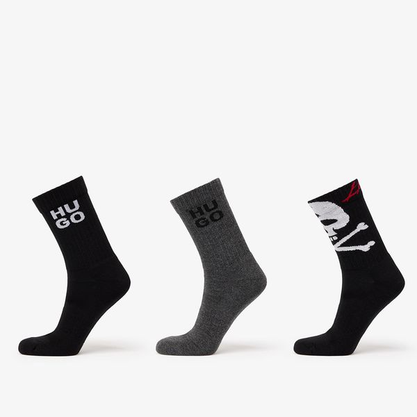 Hugo Boss Hugo Boss Rib Skull Sock 3-Pack Multicolor 39-42