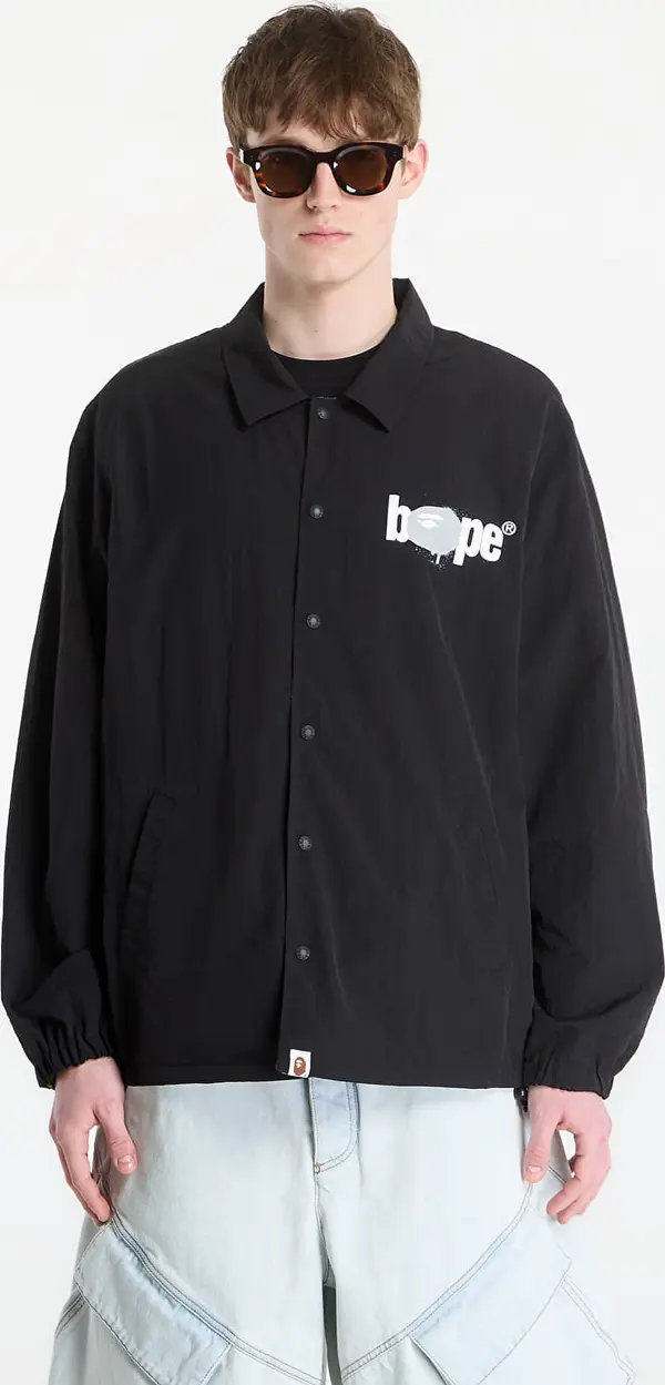 A BATHING APE Jakna A BATHING APE Bape Reversible Coach Jacket UNISEX Black XXL