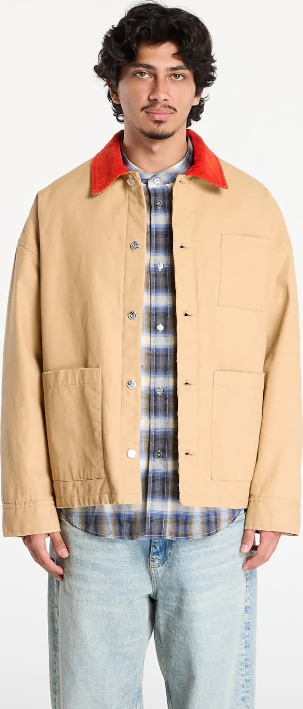 A.P.C. Jakna A.P.C. x Marc Jacobs UNISEX Lined Jacket W Contrast Collar Brown L