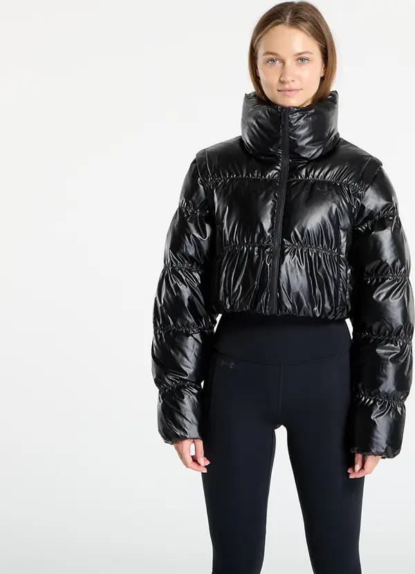 adidas Originals Jakna adidas Essentials Glossy 2-In-1 Cropped Puffer Black L