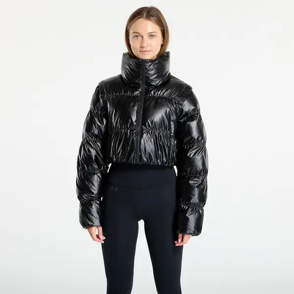 adidas Originals Jakna adidas Essentials Glossy 2-In-1 Cropped Puffer Black XS