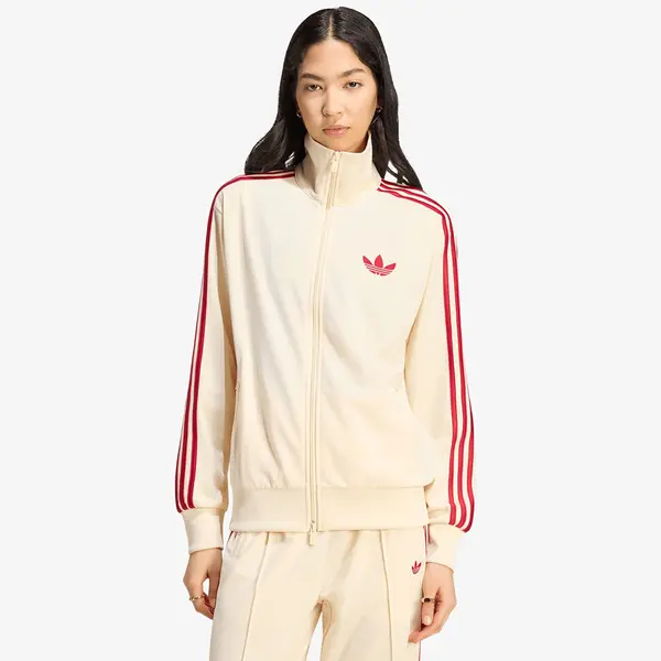 adidas Originals Jakna adidas Firebird Track Top Loose Warm Vanilla/ Team Victory Red S