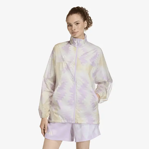 adidas Performance Jakna adidas House Of Tiro x Common Goal AOP Windbreaker Wonder White/ Off White/ Ice Lavender M