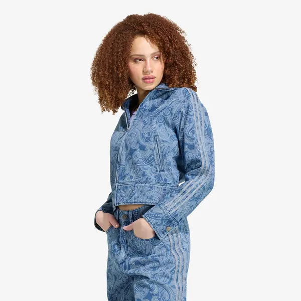 adidas Originals Jakna adidas Liberty London Firebird Denim Tracktop Medium Vintage Denim/ Light Denim L