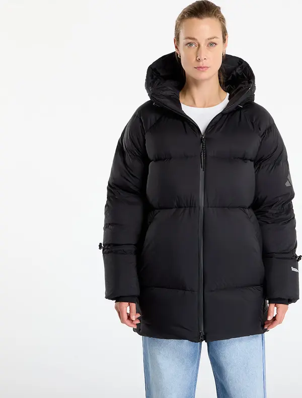 adidas Performance Jakna adidas MYSHELTER Climawarm Down Parka Black/ Collegiate Green M