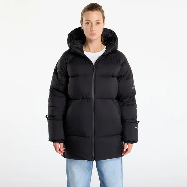 adidas Performance Jakna adidas MYSHELTER Climawarm Down Parka Black/ Collegiate Green S