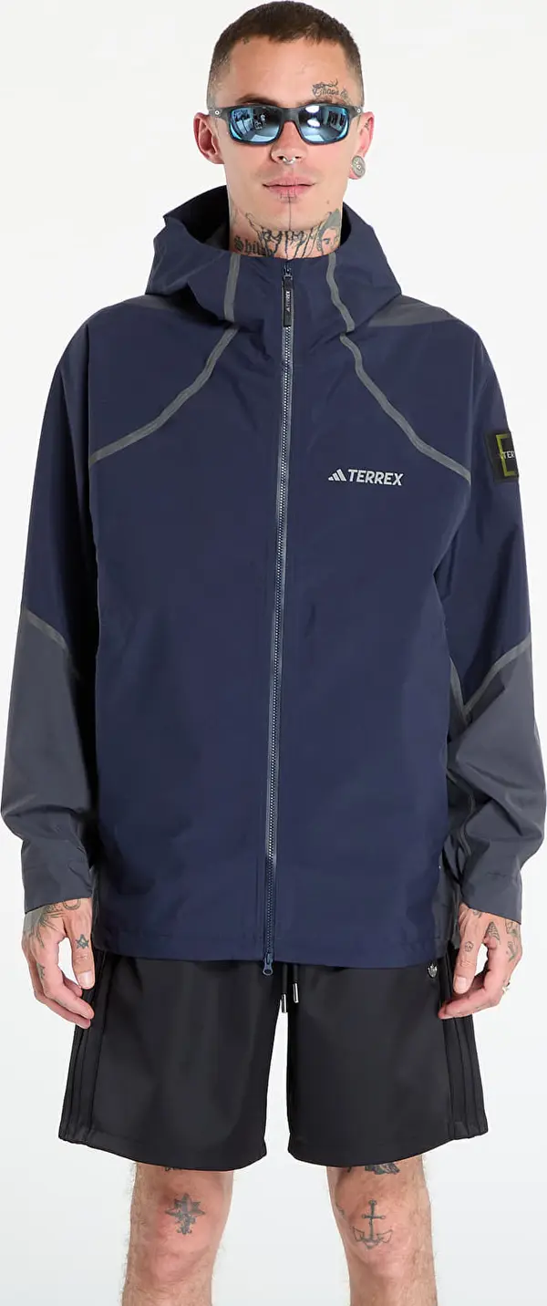 adidas Performance Jakna adidas National Geographic Waterproof Climaproof Rain Jacket Legend Ink L