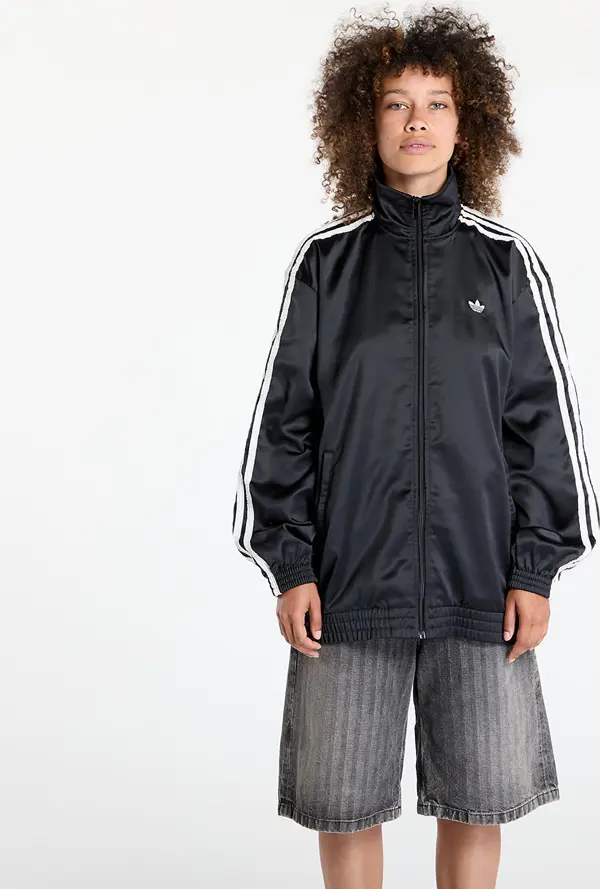 adidas Originals Jakna adidas Originals Satin Firebird Track Top Ruffle 3-Stripes Black S