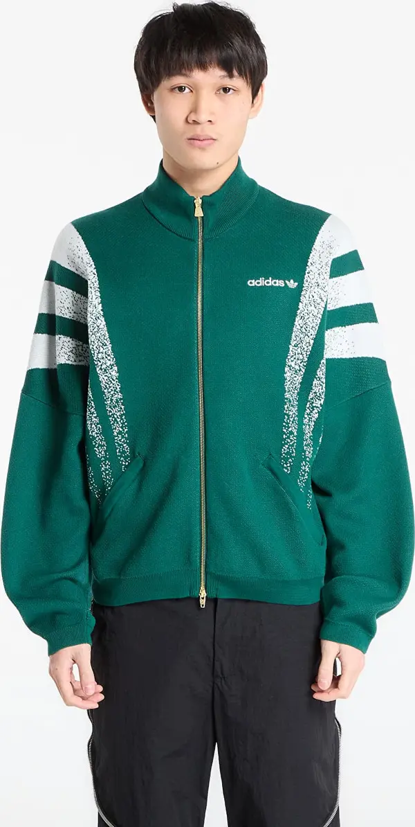 adidas Originals Jakna adidas Santiago Loose Fully Fashion Knit Jacket Collegiate Green XS