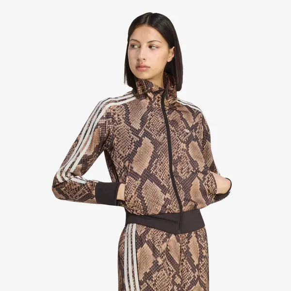 adidas Originals Jakna adidas Satin Snake Print Firebird Track Jacket Linen/ Magic Beige XL