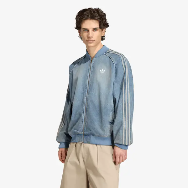 adidas Originals Jakna adidas SST Adicolor Denim Tracktop Worn Blue Denim XL