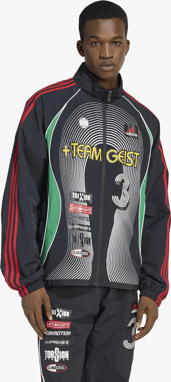 adidas Originals Jakna adidas Teamgeist Moto Tracktop Black/ White/ Better Scarlet XL
