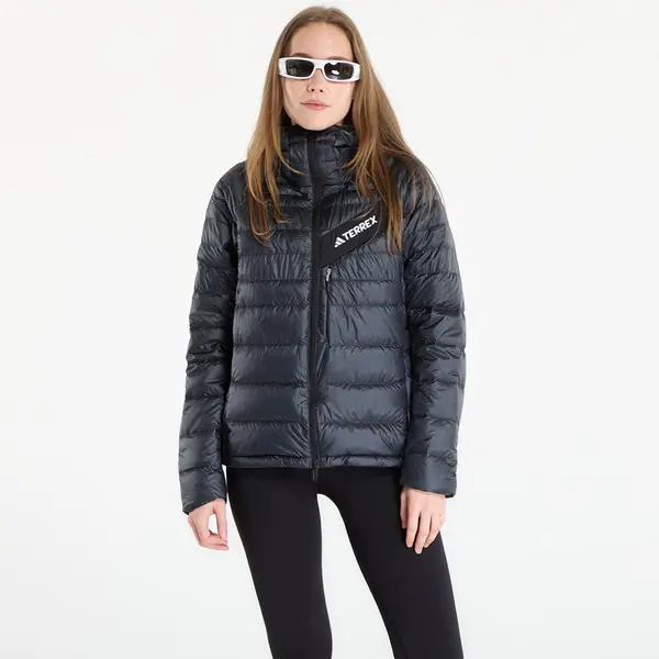 adidas Performance Jakna adidas Terrex Techrock CLIMAWARM+ Down Hooded Jacket Carbon/ Black XS