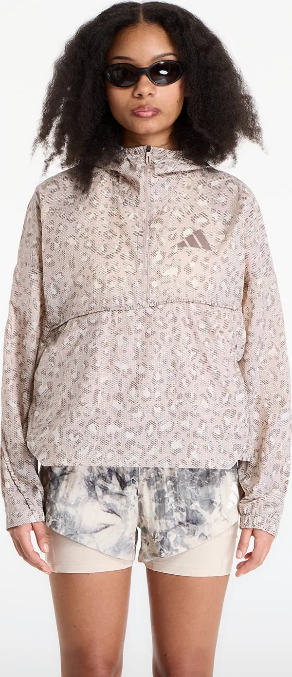 adidas Performance Jakna adidas Terrex Xploric Clima365 Printed Wind Anorak Wonder Alumina/ Wonder Taupe/ Trace Brown L