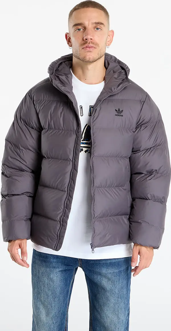 adidas Originals Jakna adidas Tonal Hooded Puffer Jacket Grey Strata/ Print S