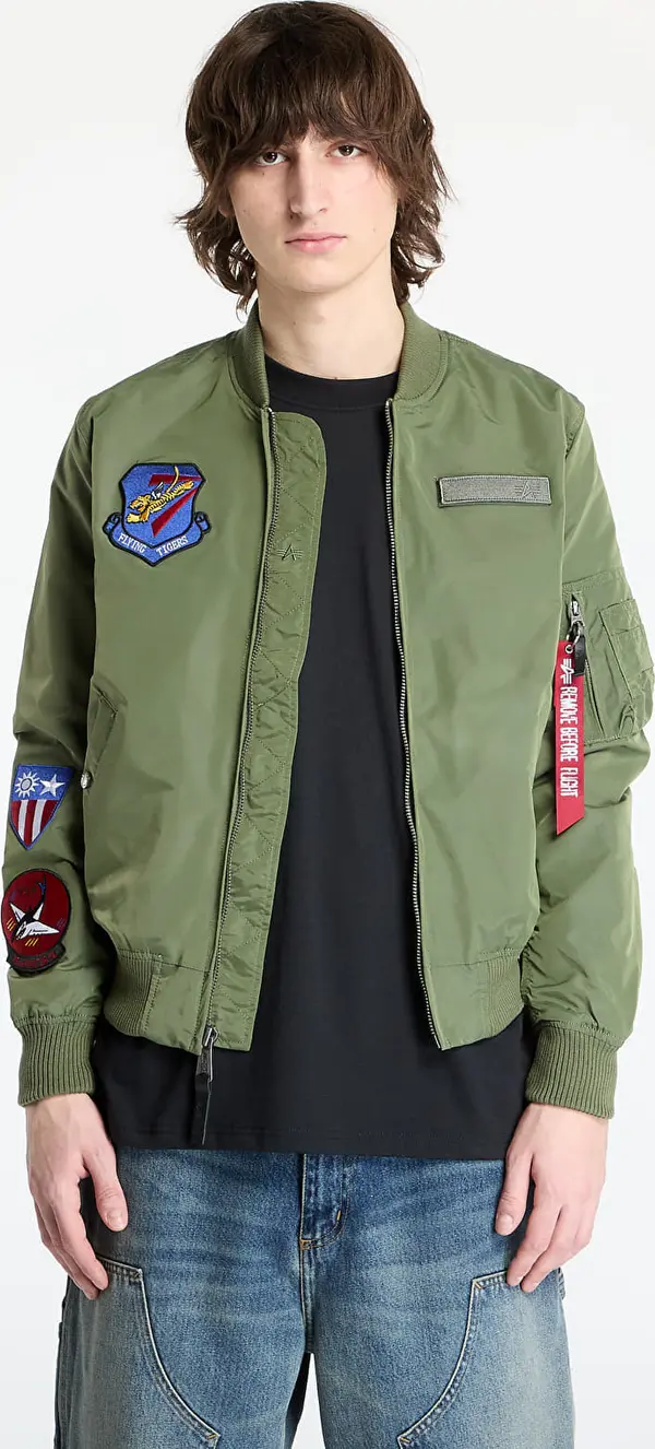 Alpha Industries Jakna Alpha Industries MA-1 TT Flying Tigers Sage Green L
