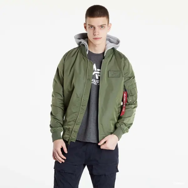 Alpha Industries Jakna Alpha Industries MA-1 TT Hood BP Sage Green M