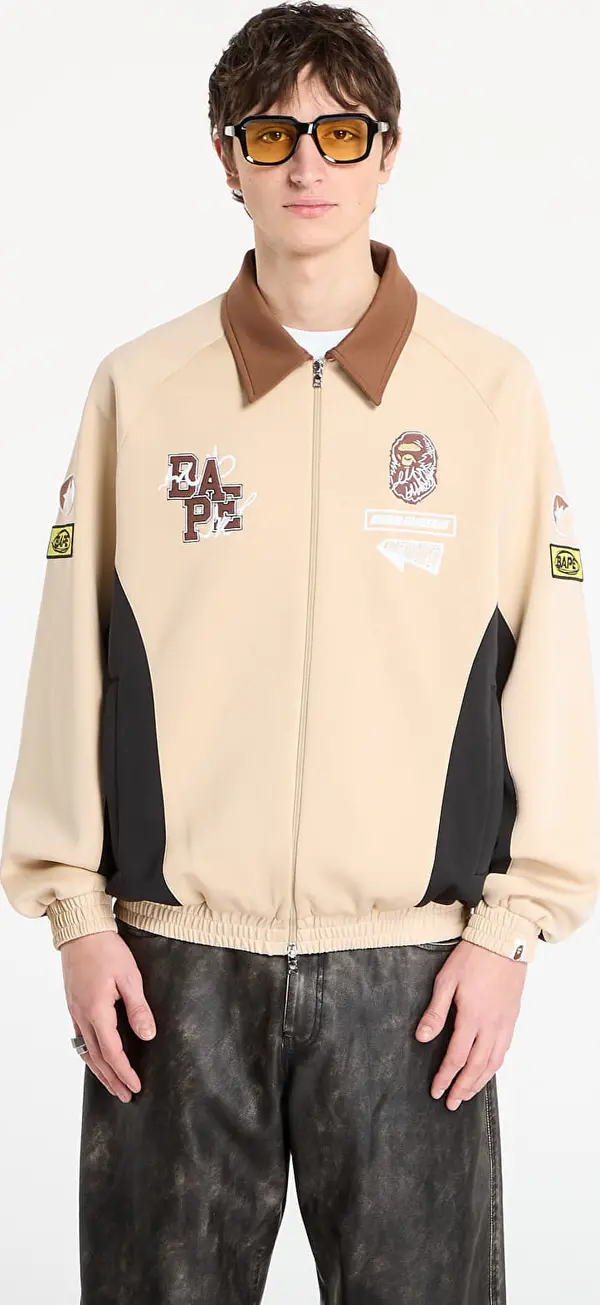 A BATHING APE Jakna BAPE® x FOOTSHOP - Track Jacket UNISEX Beige XXL