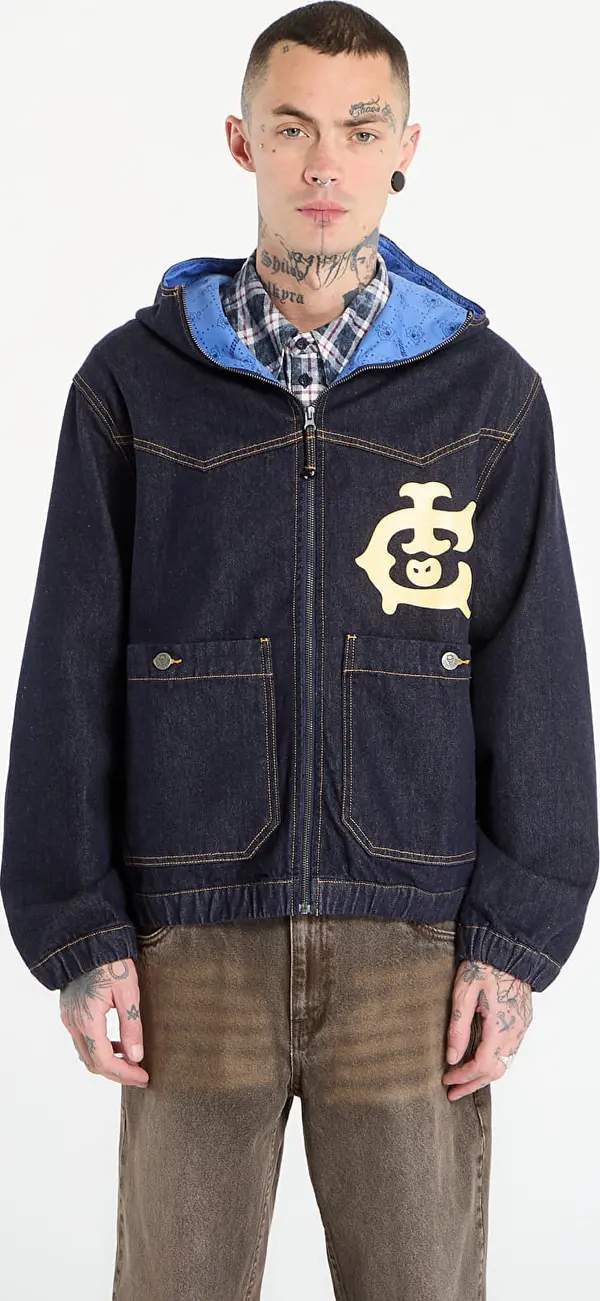 Billionaire Boys Club Icecream Jakna Billionaire Boys Club Icecream Western Panelled Zip Through Denim Jacket Indigo S