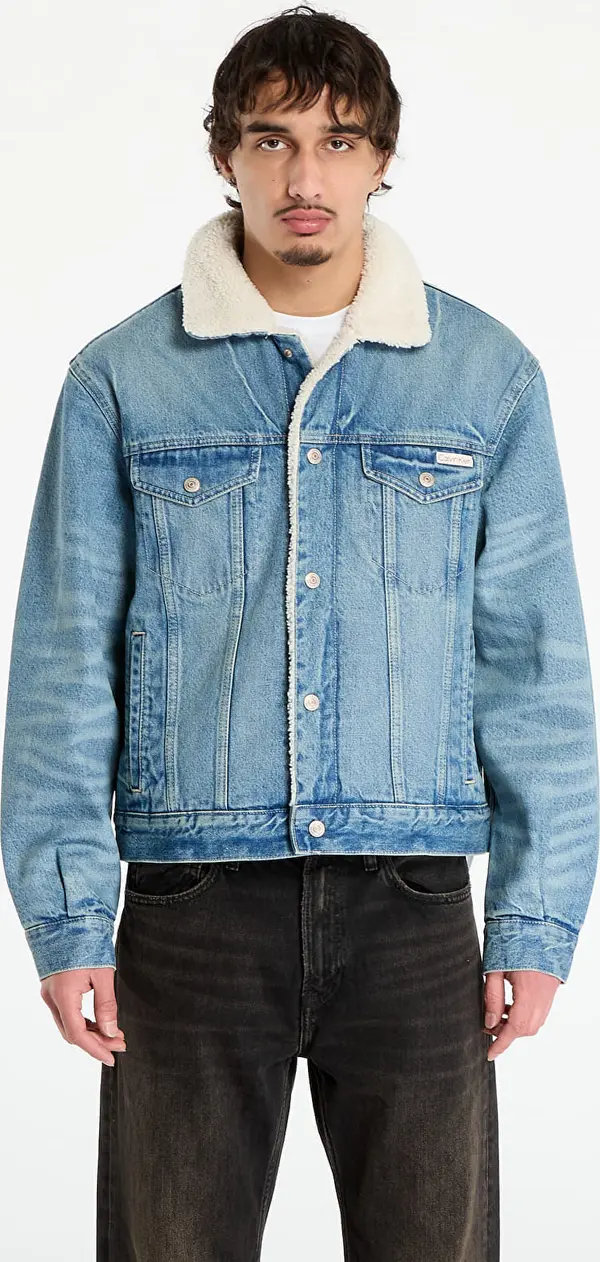 Calvin Klein Jakna Calvin Klein Jeans 90S Sherpa Trucker Jacket Blue S