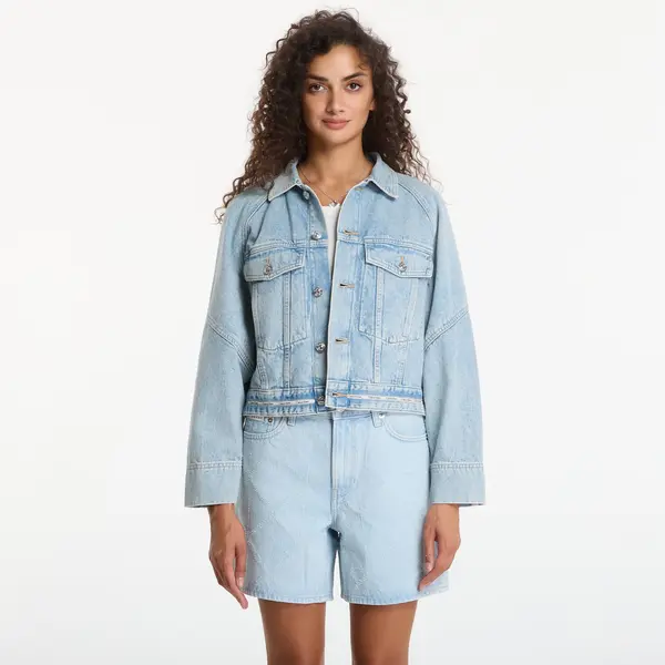 Calvin Klein Jakna Calvin Klein Jeans Branded Boxy Denim Jacket Fresh Water L